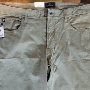 Daniel Cremieux Men's CMX 5 Pocket Pant Sateen Stretch SOHO FIT 38X32 Green New